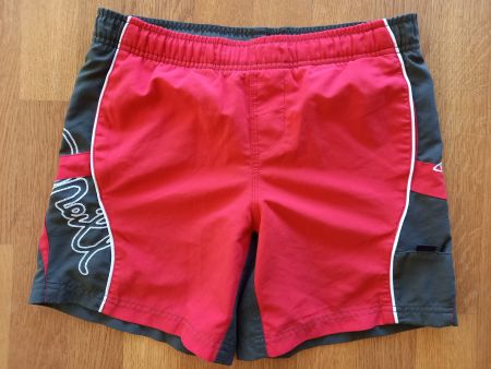 Badehose O'Neill rot grau Grösse 140 sehr guter Zustand