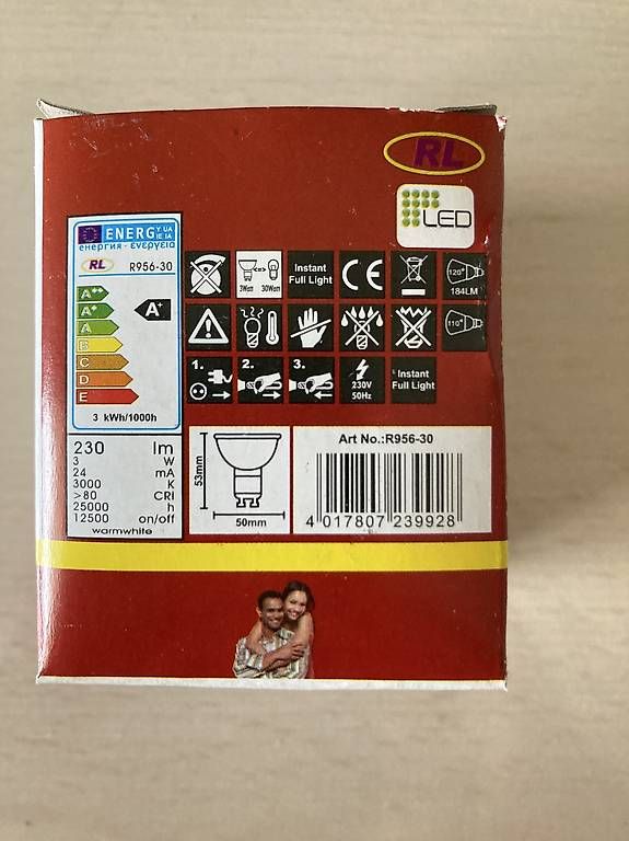 Lampade: LED GU10 3W 3000K – Usato da Fislisbach venduto da nic_wfp9 1