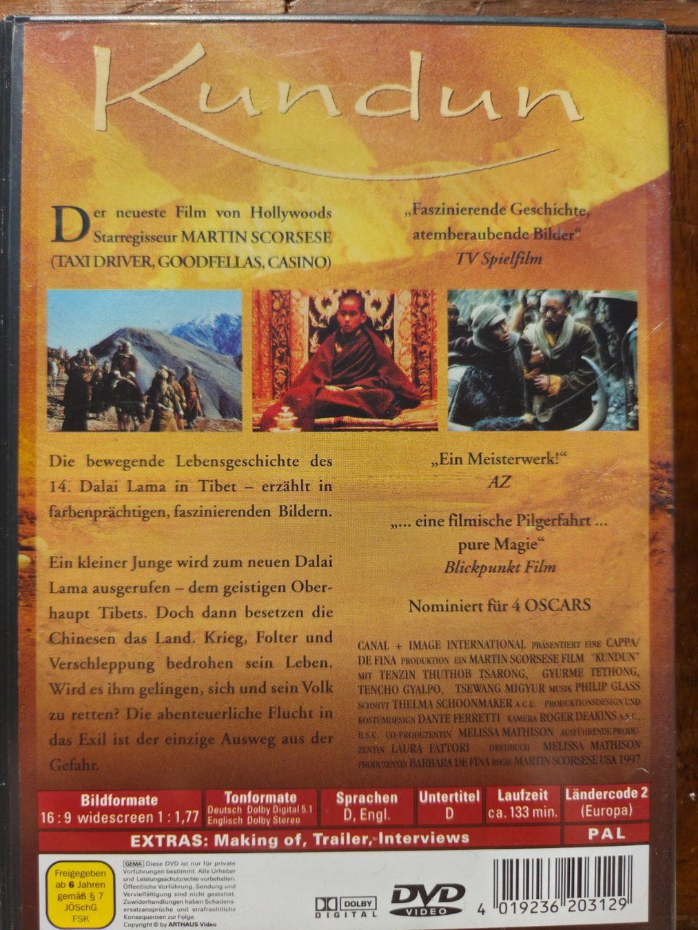 Tutti i DVDs: Kundun – DVD – Usato da Aldesago venduto da lusuardi 1