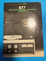 ReVox B 77 Operating Instructions Mode D‘ Emploi Handleiding