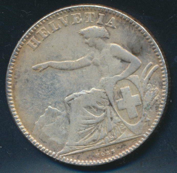 Tutti le monete: 2 Fr. 1863 ss – Usato da Roggwil BE venduto da Stampdealer3 1
