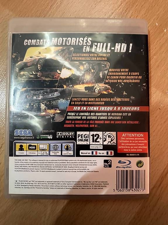 Giochi: Full Auto 2 Battlelines PS3 - Jeu d'action et de course! – Usato da Echandens venduto da garfield114 1