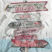 Serviette road signs 25x25 (1111) 2Stk.