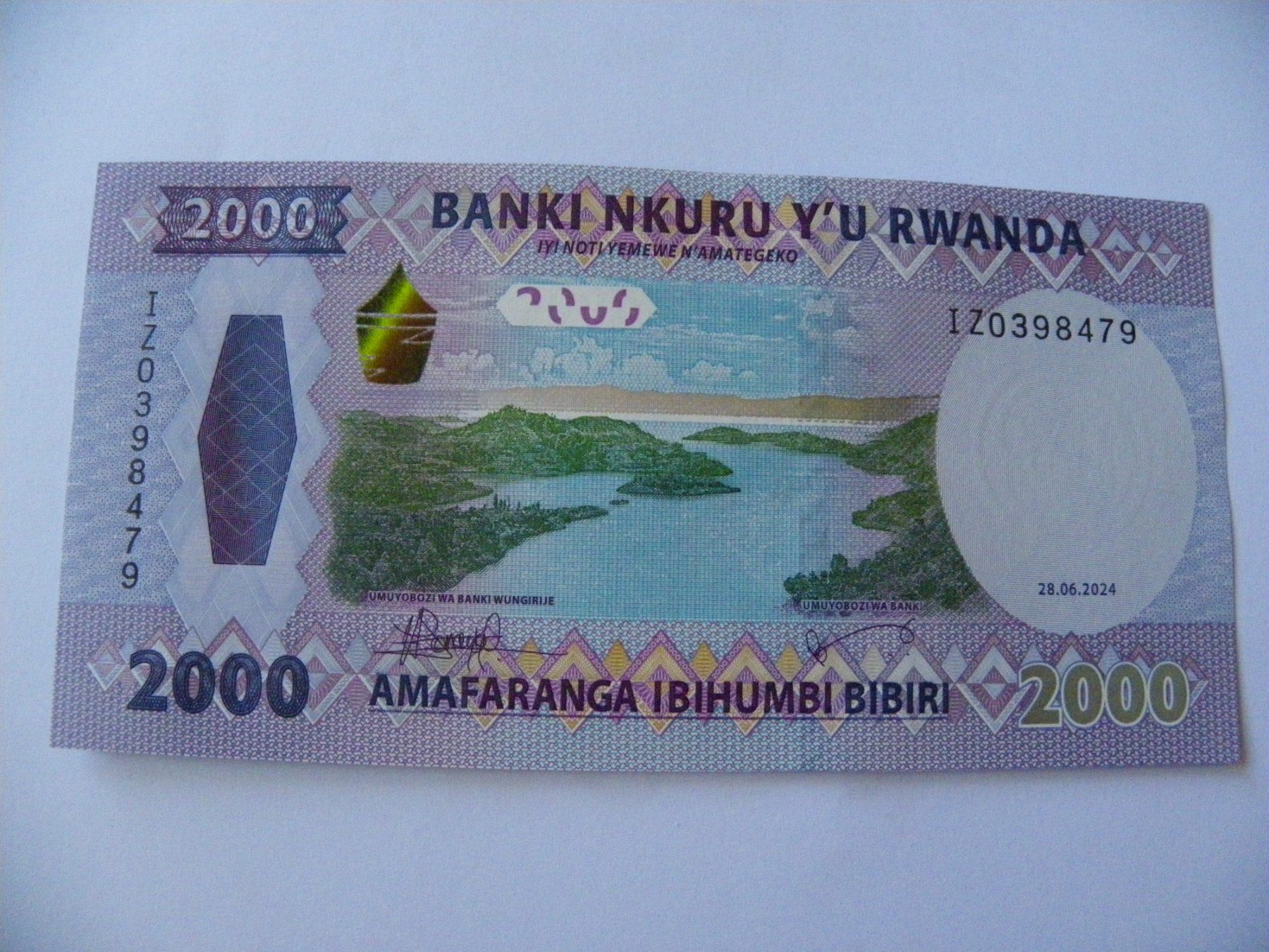 Banknoten: Rwanda 2000 Francs 2024, P-44, Schein Unzirkuliert – Neu (gemäss Beschreibung) aus Untersiggenthal von Gas61
