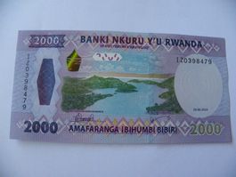 Rwanda 2000 Francs 2024, P-44, Schein Unzirkuliert