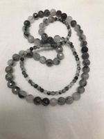 Collier Quartz avec Tourmaline noir