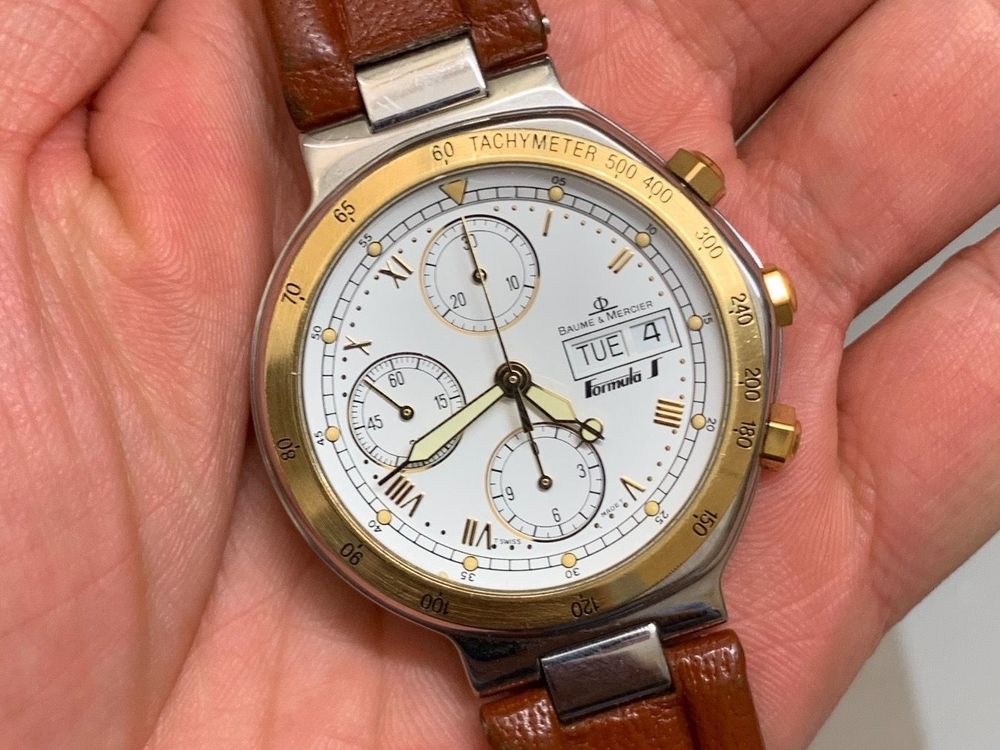 Rar Baume et Mercier F1 Herrenuhr Chrono Acheter sur Ricardo