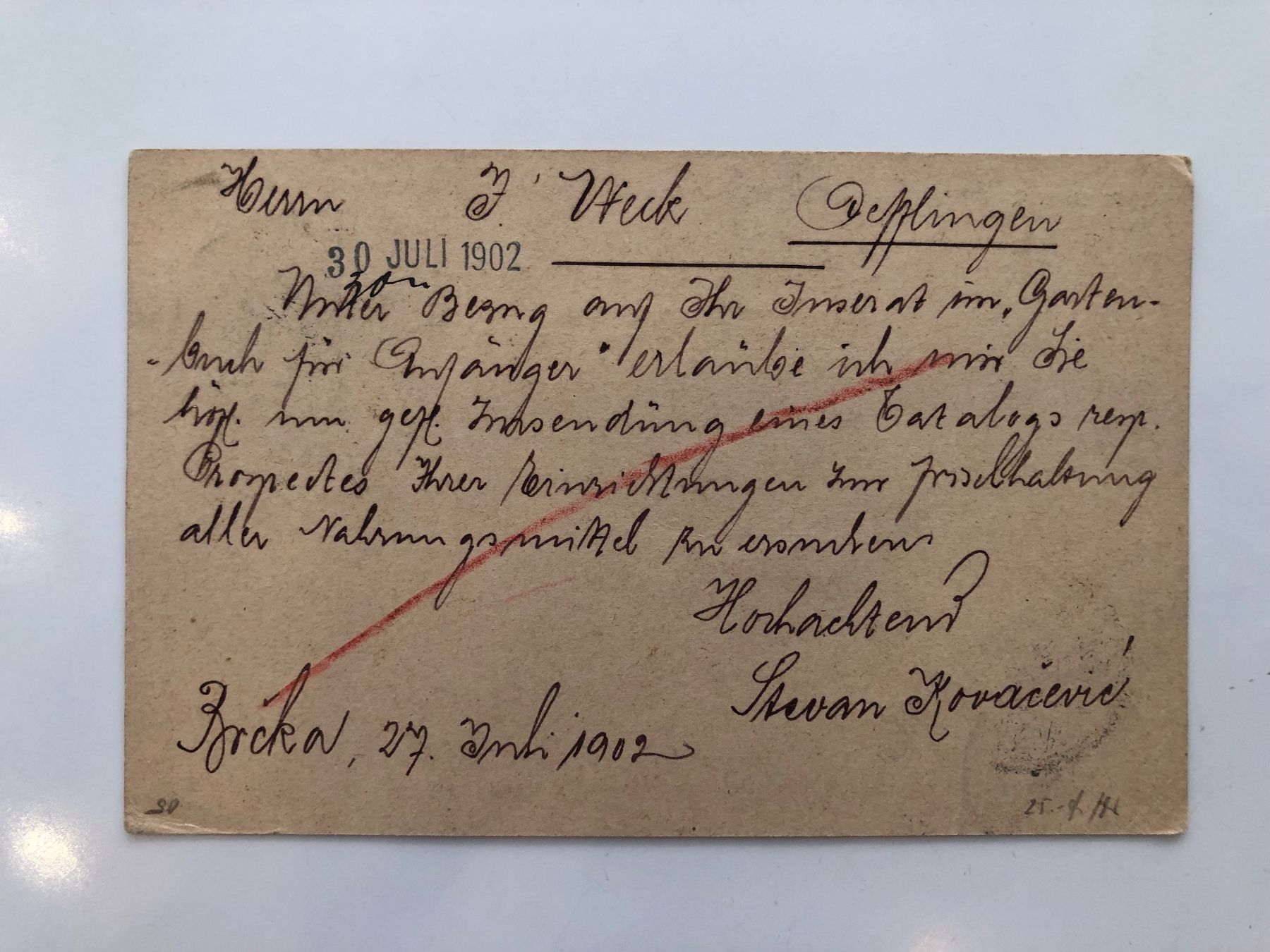 Tutti i francobolli: 2 FELDPOST-Briefe BALKAN AUSTRIA 1890 + 1902 – Usato da Lufingen venduto da Rac0 3