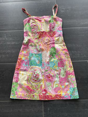 Sommerliches Key West Kleid, Gr. 34/36 Blumenmuster, Top!