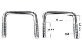 Gewindebügel U-Bolzen x2 Bügel 65x83 Boot Schraube Anhänger