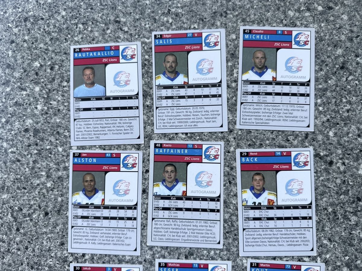 Sammelbilder & Trading cards: ZSC Lions vintage  – Gebraucht aus Morbio Inferiore von Ecod 2