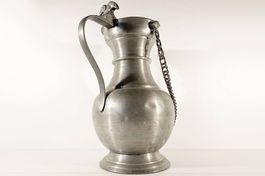 Riesige alte Walliser Zinnkanne 20 Liter!