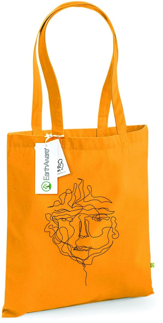 Borse: Sketches Collection Canvas Tasche - Round Face – Nuovo e nell'imballaggio originale da Münchenbuchsee venduto da Monali