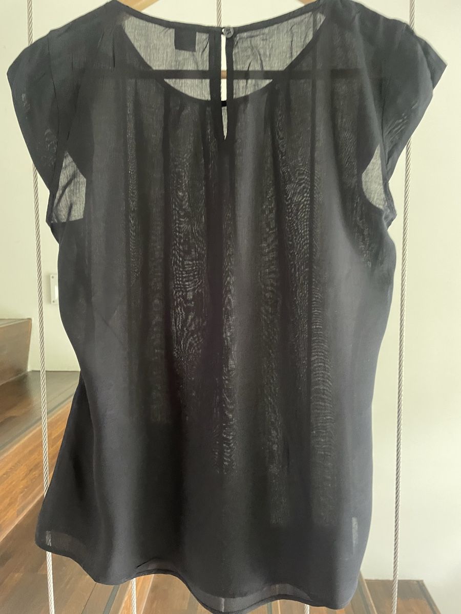 S.Oliver Blusen: Schwarzes Blusenshirt, Grösse 38, Viscose - – Gebraucht aus Ipsach von Rena-b 2
