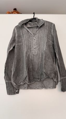 NILE Hemd Grau Gr. S, Sommer Bluse, Top Zustand!