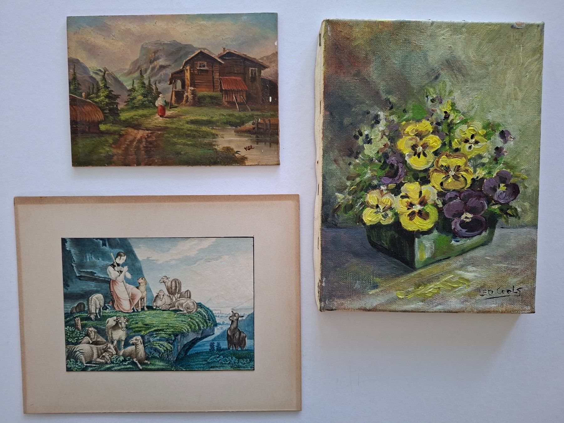 Gemälde: Zwei Ölbilder und ein Aquarell. – Gebraucht aus Goldach von armando_r 1