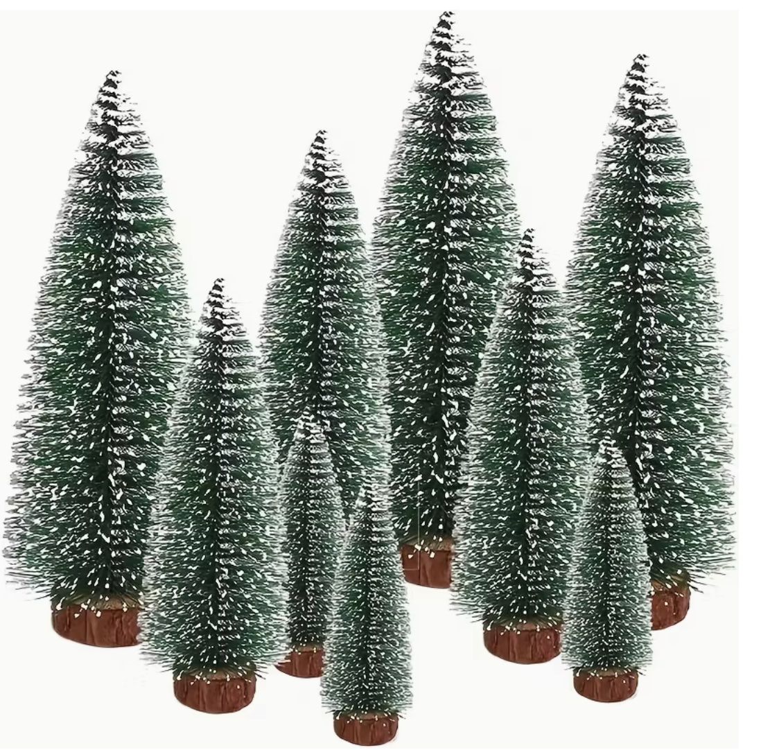 Tutte le decorazioni: 9-teiliges Miniatur-Weihnachtsbaum-Set mit Schneeflocken – Nuovo e nell'imballaggio originale da Wagenhausen venduto da Kahlen