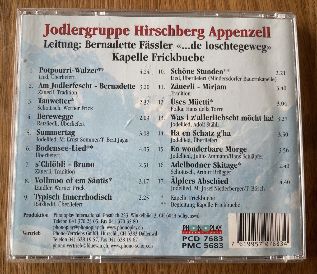 CDs: Appenzeller CD Volksmusik – Gebraucht aus Waldstatt von Cremschnitte 4