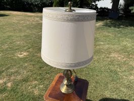 Tischlampe Messing patiniert