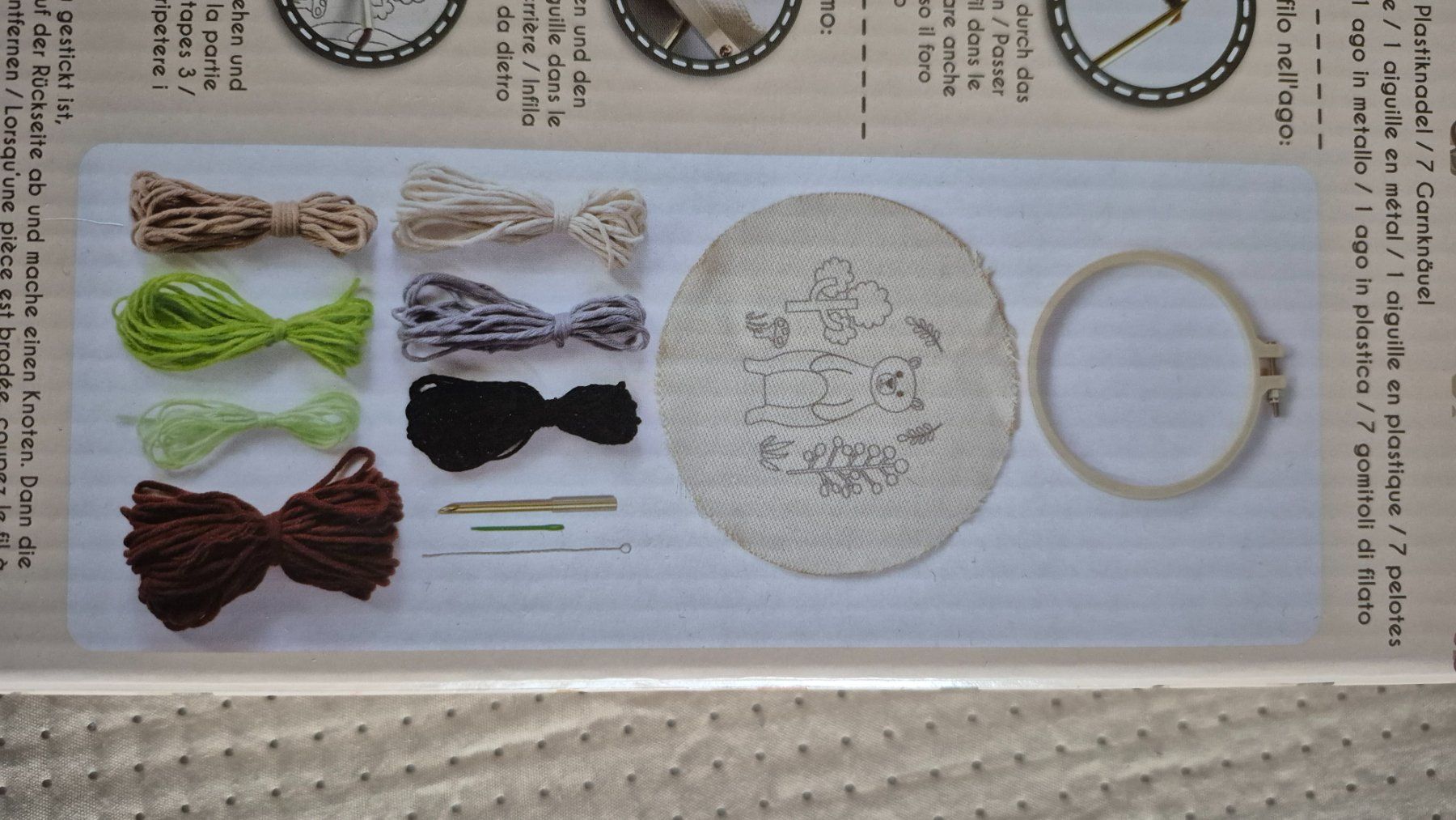 Kit bricolage: DIY Stickbild Bär Stickset Punch Needle neu – Nuovo e nell'imballaggio originale da Villars-sur-Glâne venduto da snacks01 2