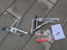FollowMe Tandem Kinder-Fahrradkupplung + Achsverlängerung
