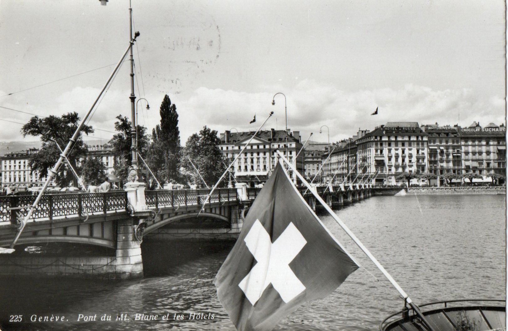 Cartoline postali: Genève - Pont du Mt.Blanc – Usato da Melano venduto da pisonsdro