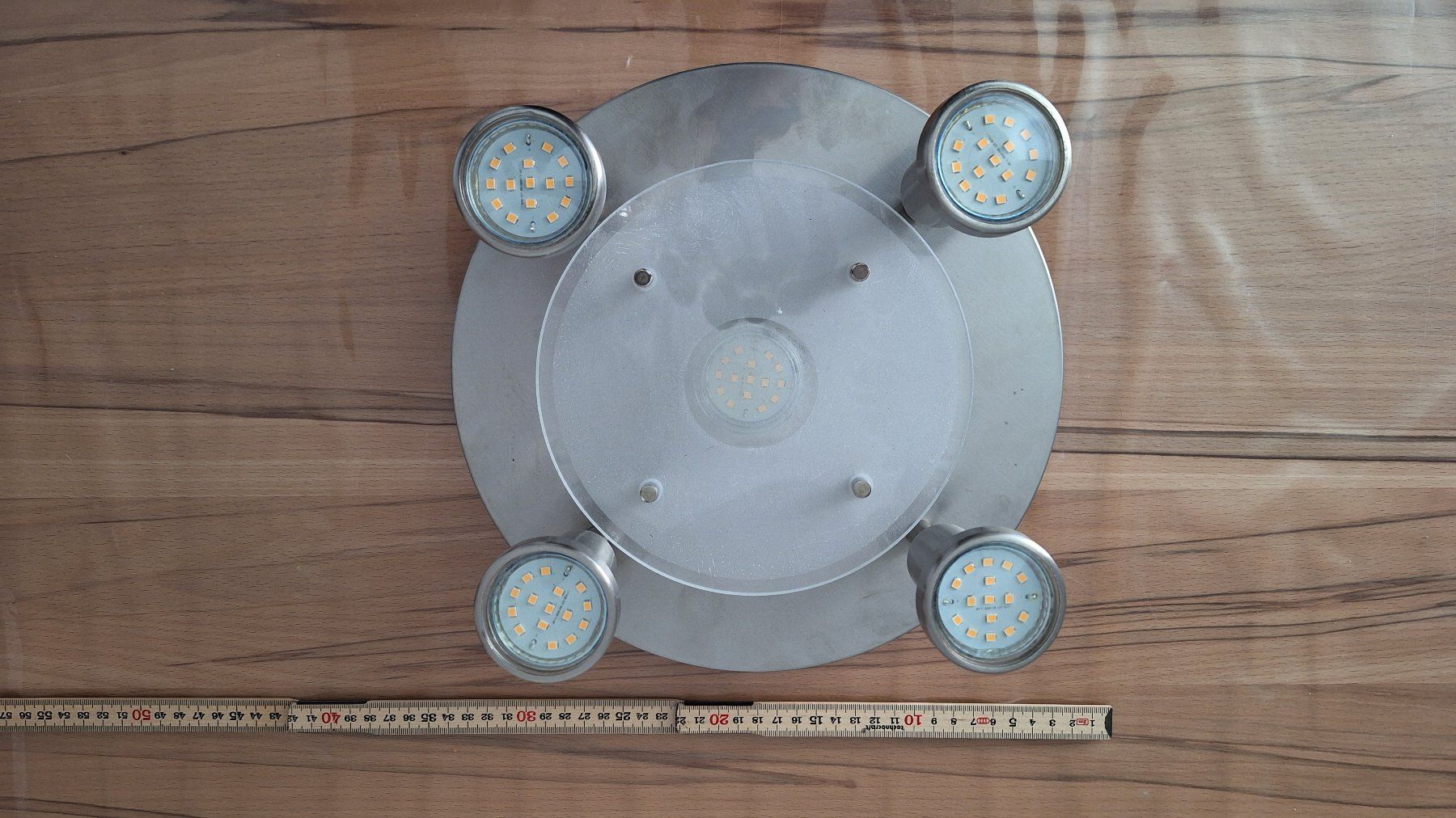 Lampadari & plafoniere: Silberfarbene Deckenlampe mit 5 LED Strahlern, neuwertig – Usato da Zofingen venduto da Zbirchi 1