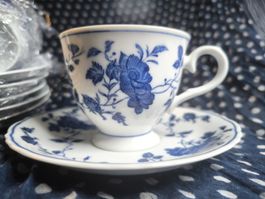 5 paires pour le thé. Royal Meissen Japon.