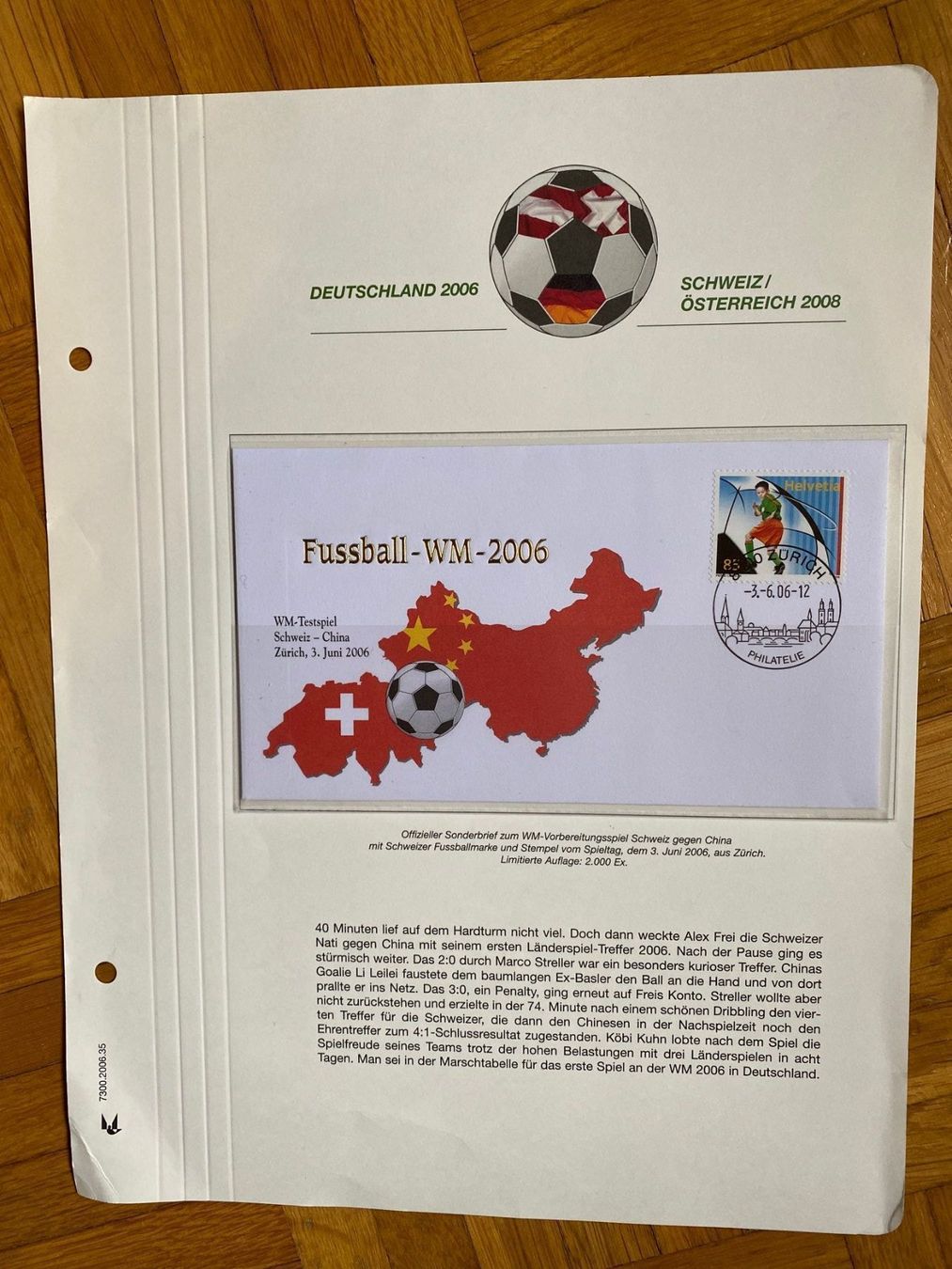 Tutti i francobolli: wm 2006 briefmarke – Nuovo e nell'imballaggio originale da Brislach venduto da hueg54