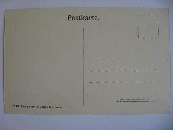 Cartoline postali: AK  Interlaken - mit Jungfrau – Usato da Gundetswil venduto da Egro01 1