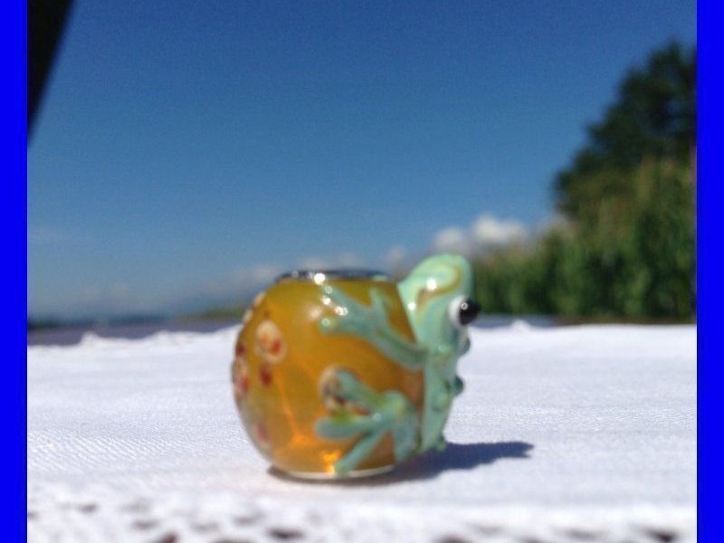 Ciondoli: CHARM BEAD FROSCH PANDORA-KOMPATIBEL – Usato da Subingen venduto da Etageren 5