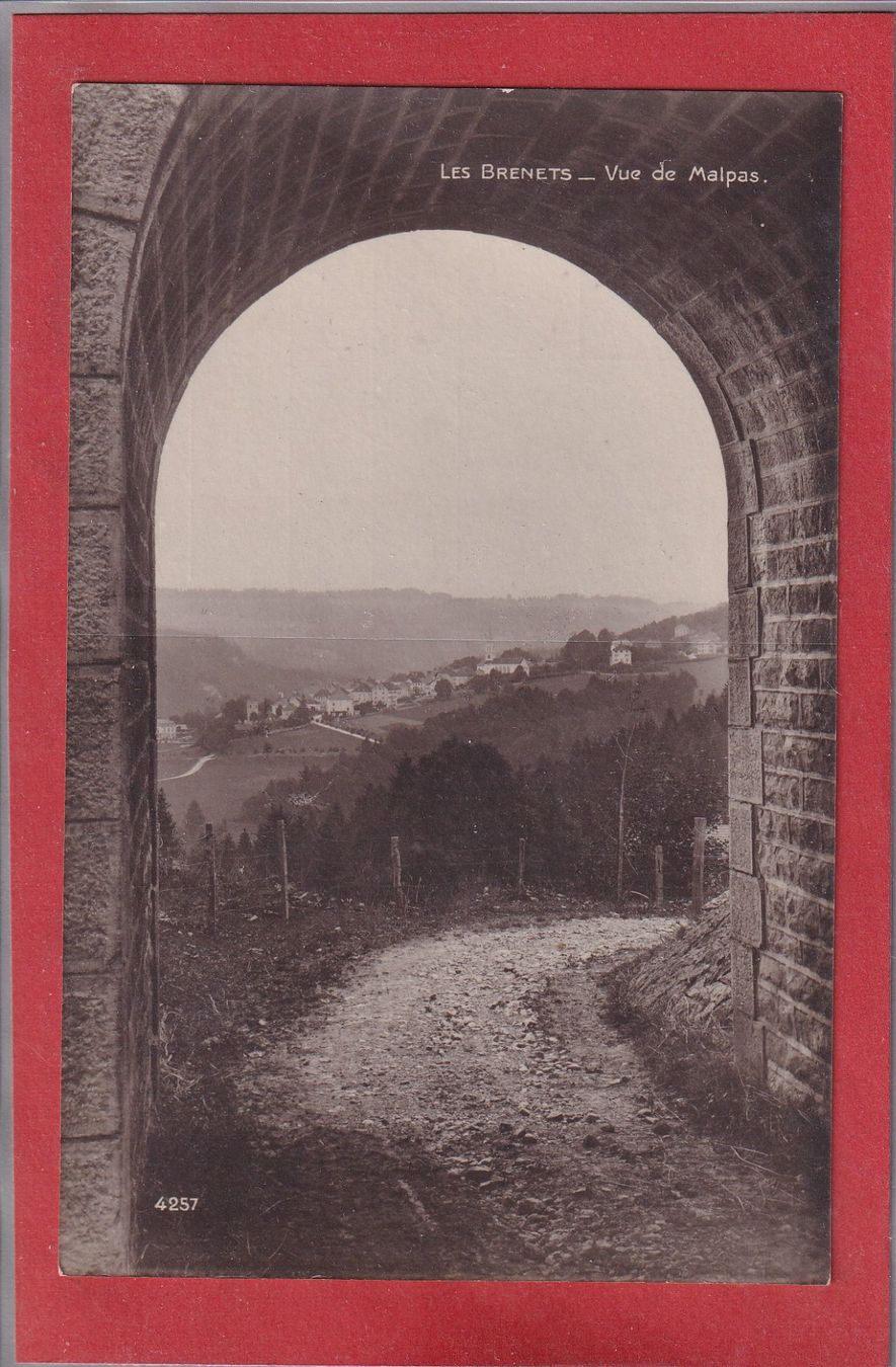 Cartoline postali: Les Brenets - Vue de Malpas - 1920 – Usato da Orvin venduto da Pyaeschli