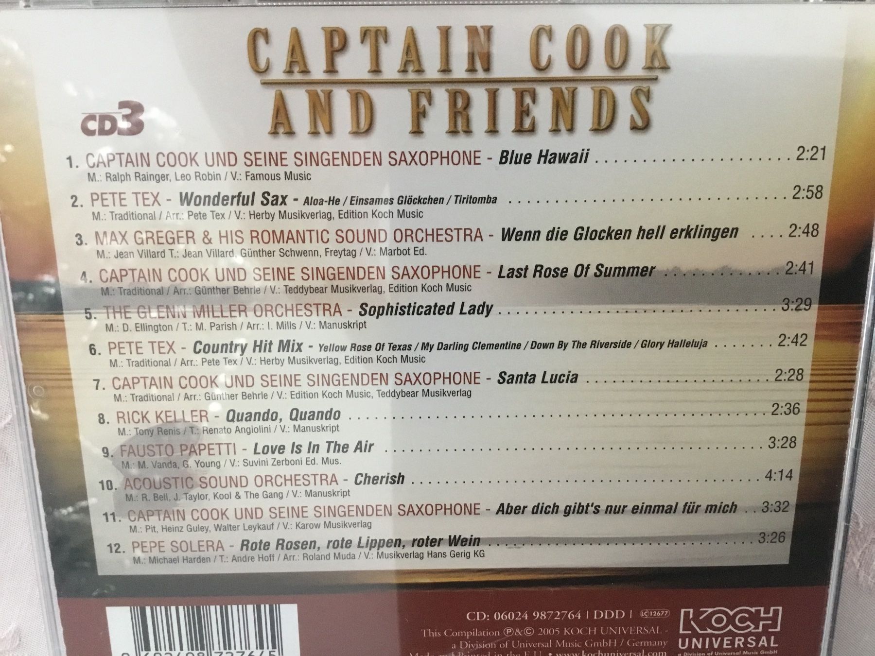 CD: Captain Cook & Friends CD - Saxophon, – Usato da Thierachern venduto da sweden08 1