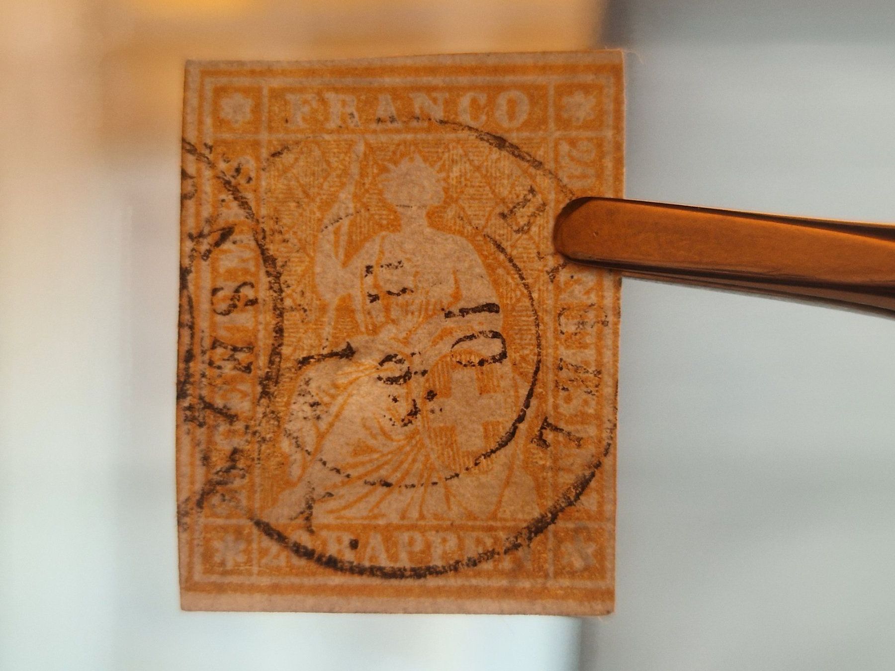 Alle Briefmarken: Strubel 25G, signiert, ab 1.- – Gebraucht aus Burgdorf von Glossy01 4