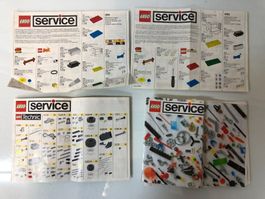 LEGO Service Prospekte 4 Stück