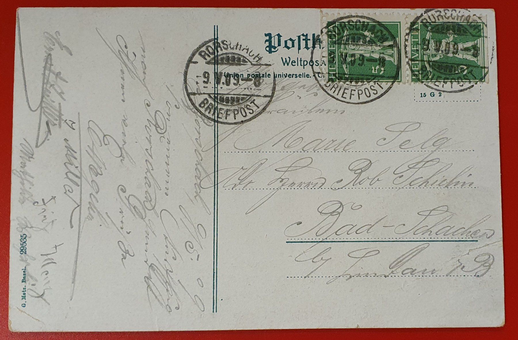Cartoline postali: Rorschach 1909 - Panoramakarte – Usato da Kreuzlingen venduto da Rschweiz1 1