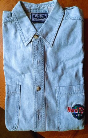 Jeanshemd  Hard- Rock-Cafe aus -Florida sehr gute Gr. XL