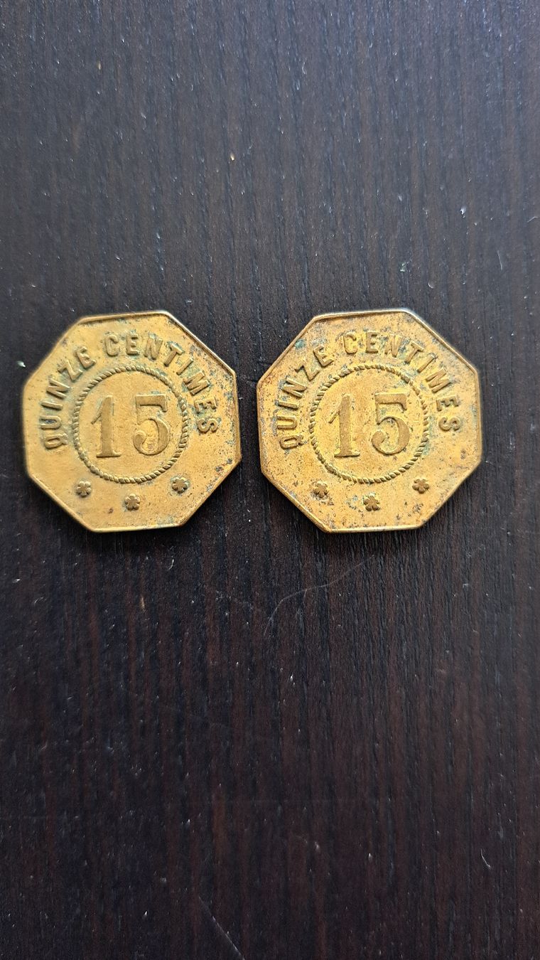 Alle Münzen: 2 antike Token Hotel de Londres selten – Gebraucht aus Riehen von Appia48 4