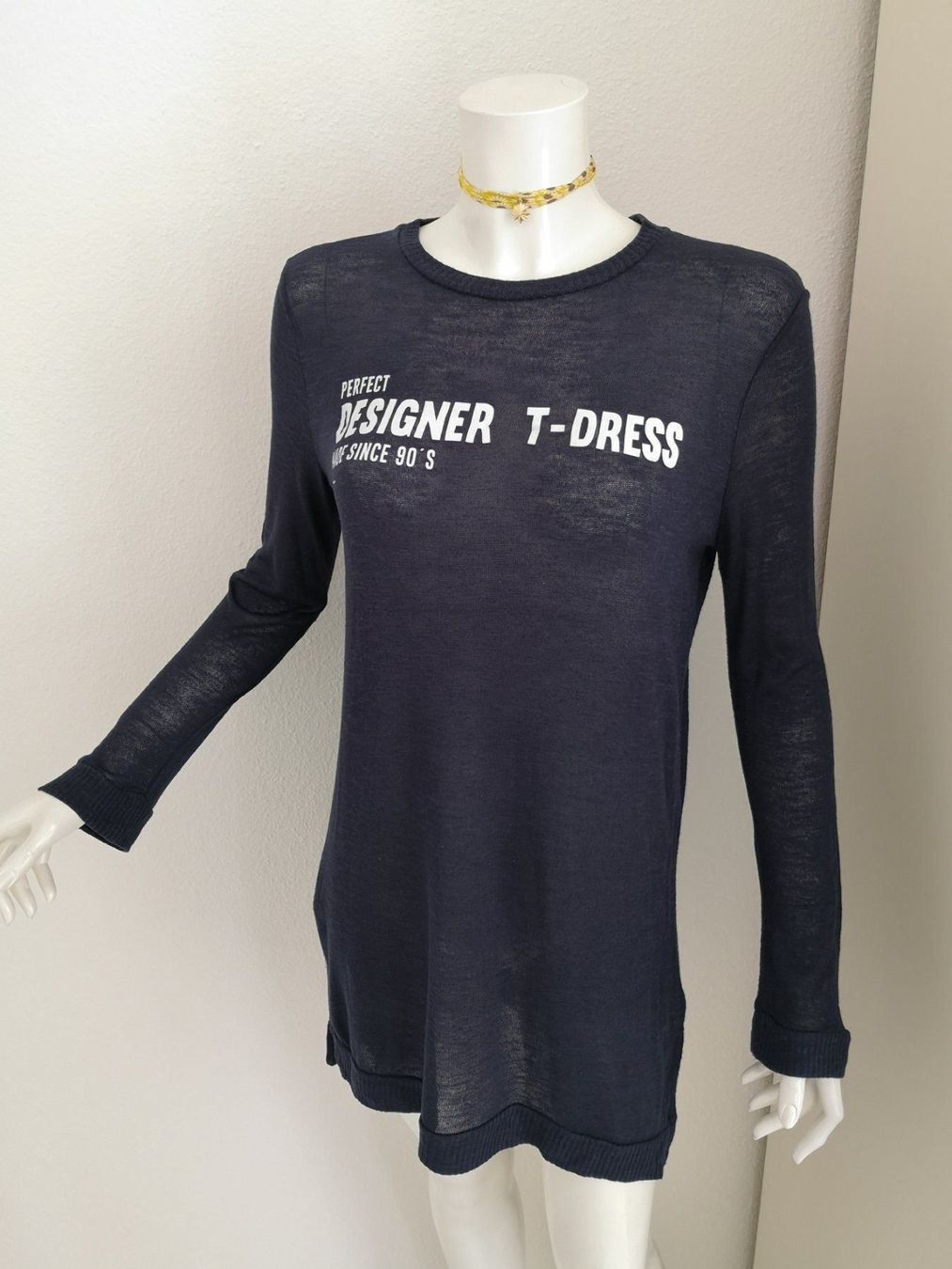 Mango Kleider: 🤩MANGO LANGARM STRICK-PULLOVER-KLEID BLAU&DRUCK & ARMANI P. – Gebraucht aus Olten von Naja-Twins-Twins 7
