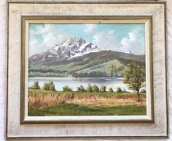 E.Voigt - Gemälde - Öl auf Leinwand - Pilatus v. Meggen aus