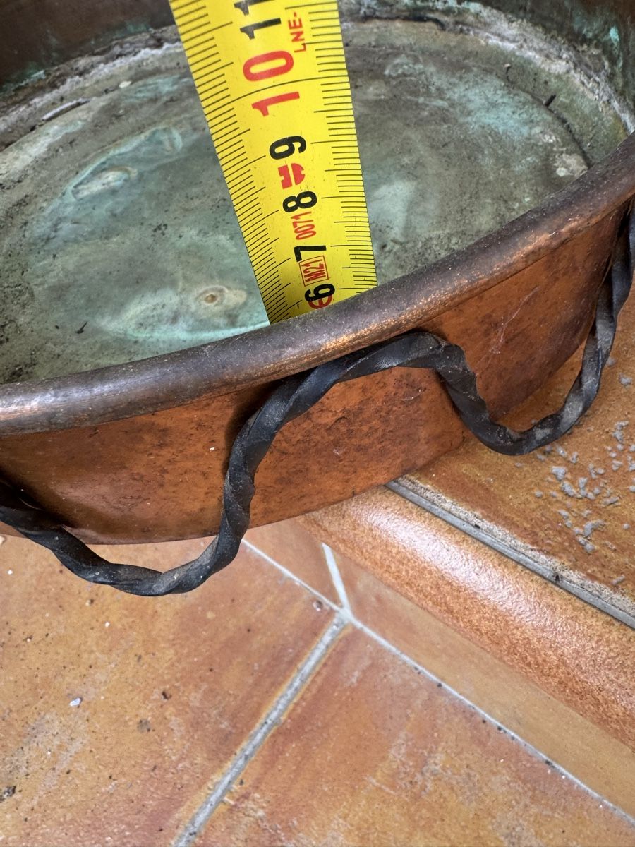Tutte le decorazioni: Plat cuivre avec poignées fer forgé  34 cm – Usato da Veyrier venduto da kimedovapa 4