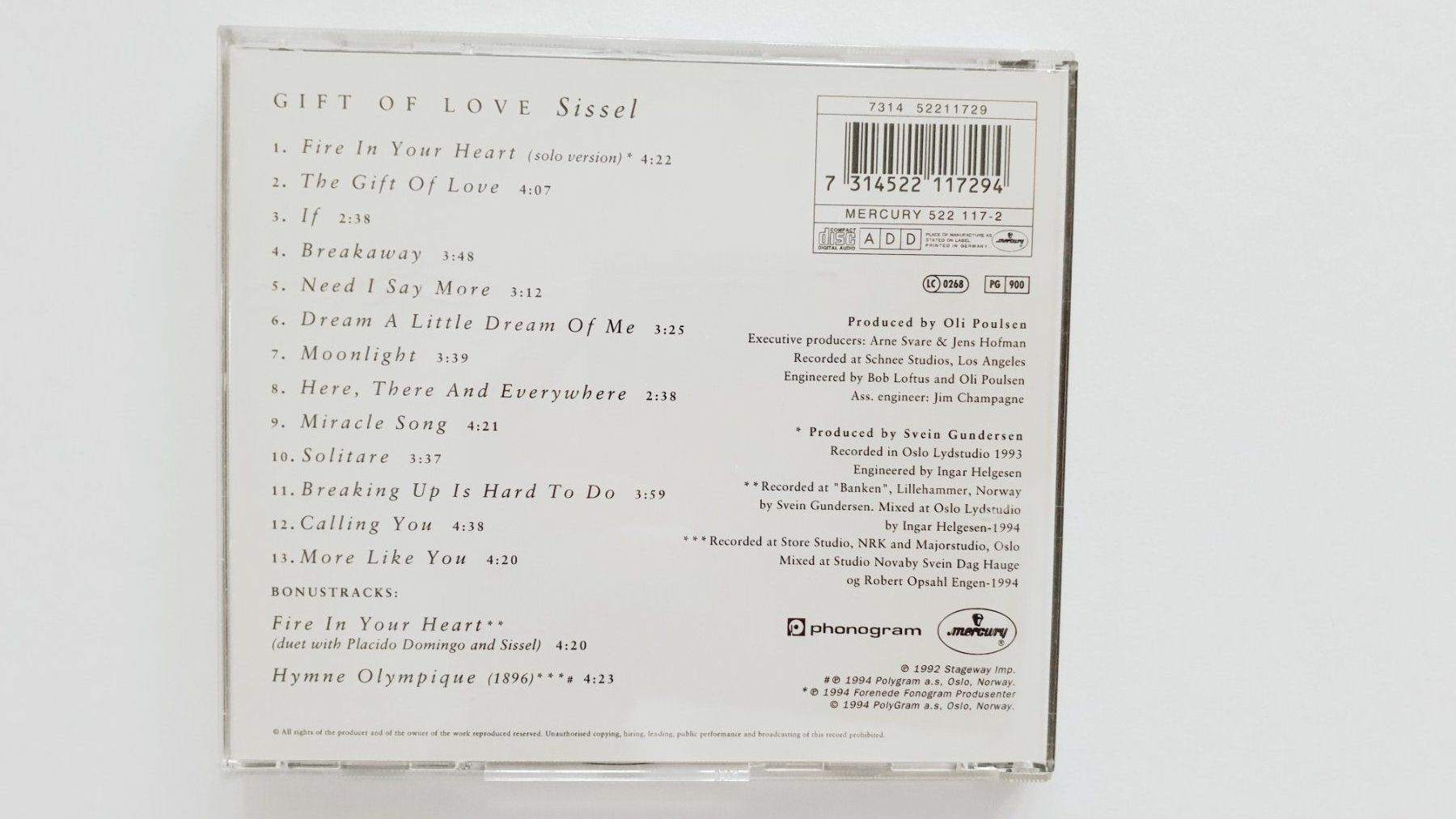 CD: Sissel. Gift Of Love. – Usato da Goldach venduto da armando_r 2