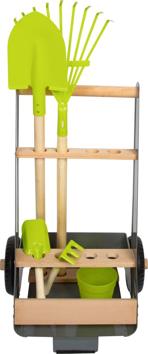 Giocattoli: Kinder Gartengeräte Trolley, Gartenwagen – Nuovo e nell'imballaggio originale da Wettingen venduto da Swala 6