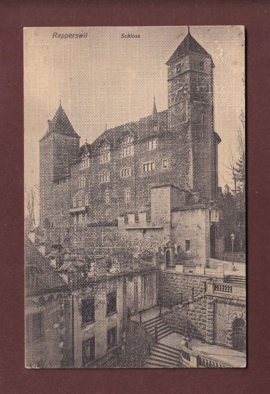 Cartoline postali: RAPPERSWIL - Schloss - 1910 – Usato da Pully venduto da nicecards-shop