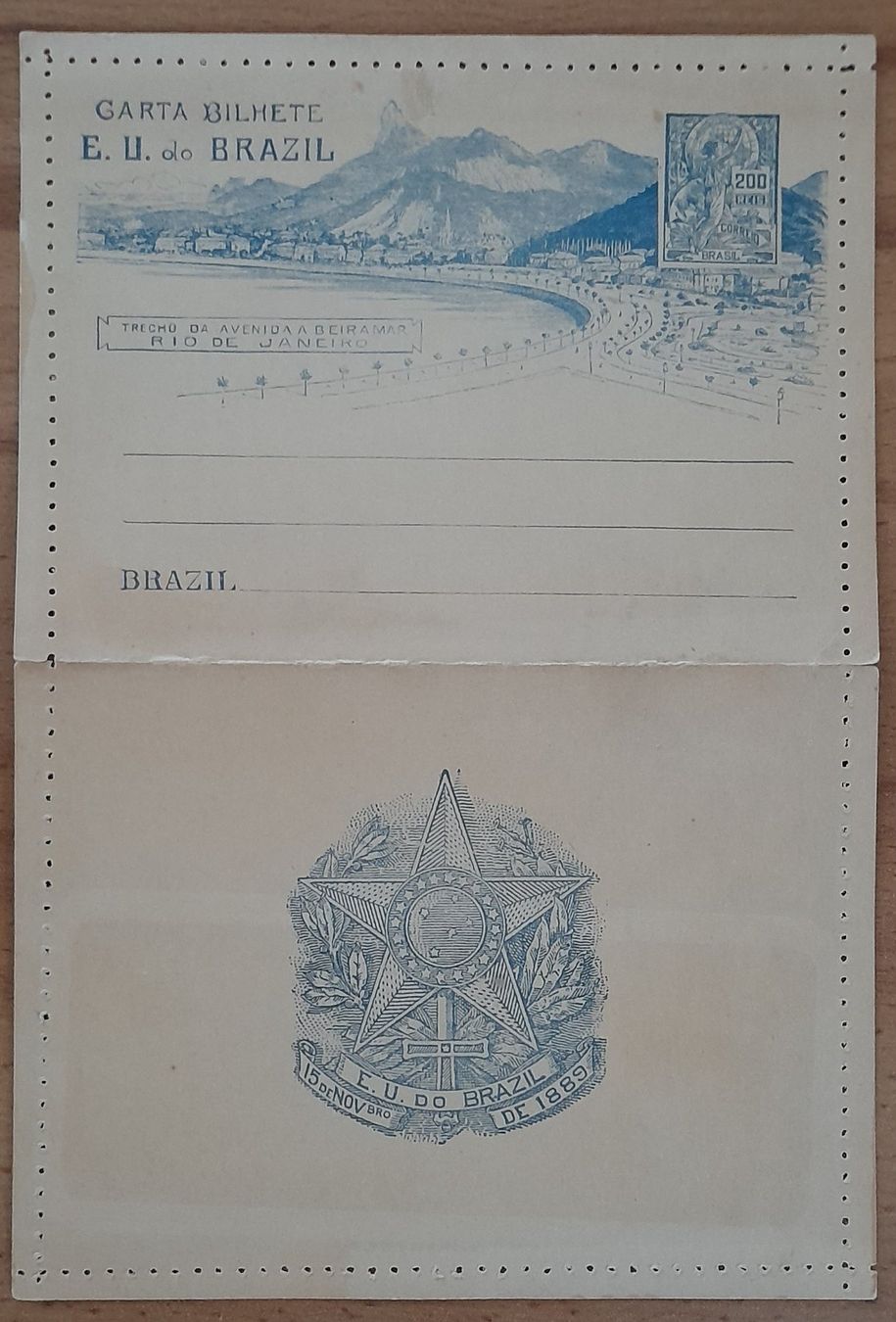 Cartoline postali: Postkarten alt 2x BRASILIEN – Usato da Muttenz venduto da Hotschahi 2