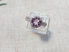 NEW - S925 Amethyst Ring (Adjustable)