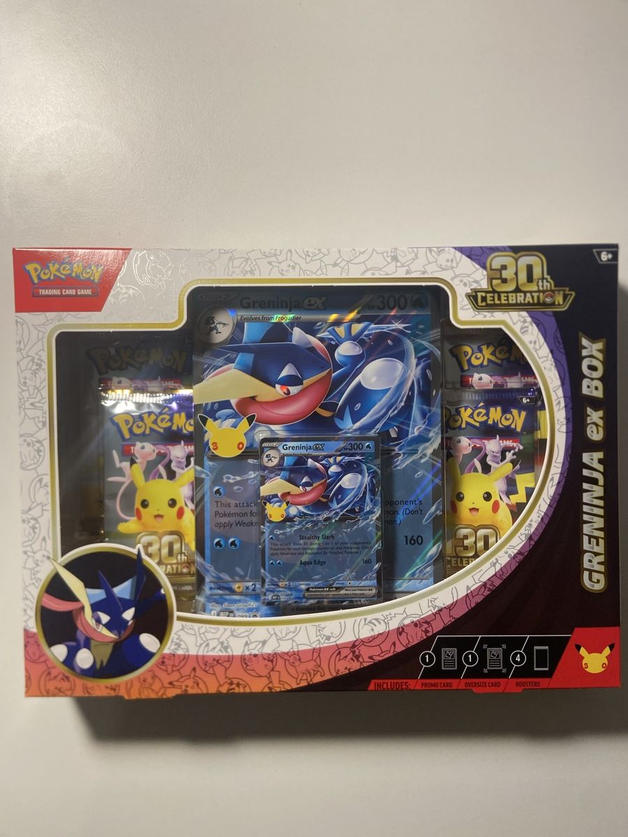 Pokémon Carte collezionabili: pokemon 30th celebration greninja ex box – Nuovo e nell'imballaggio originale da Stäfa venduto da JamesO03