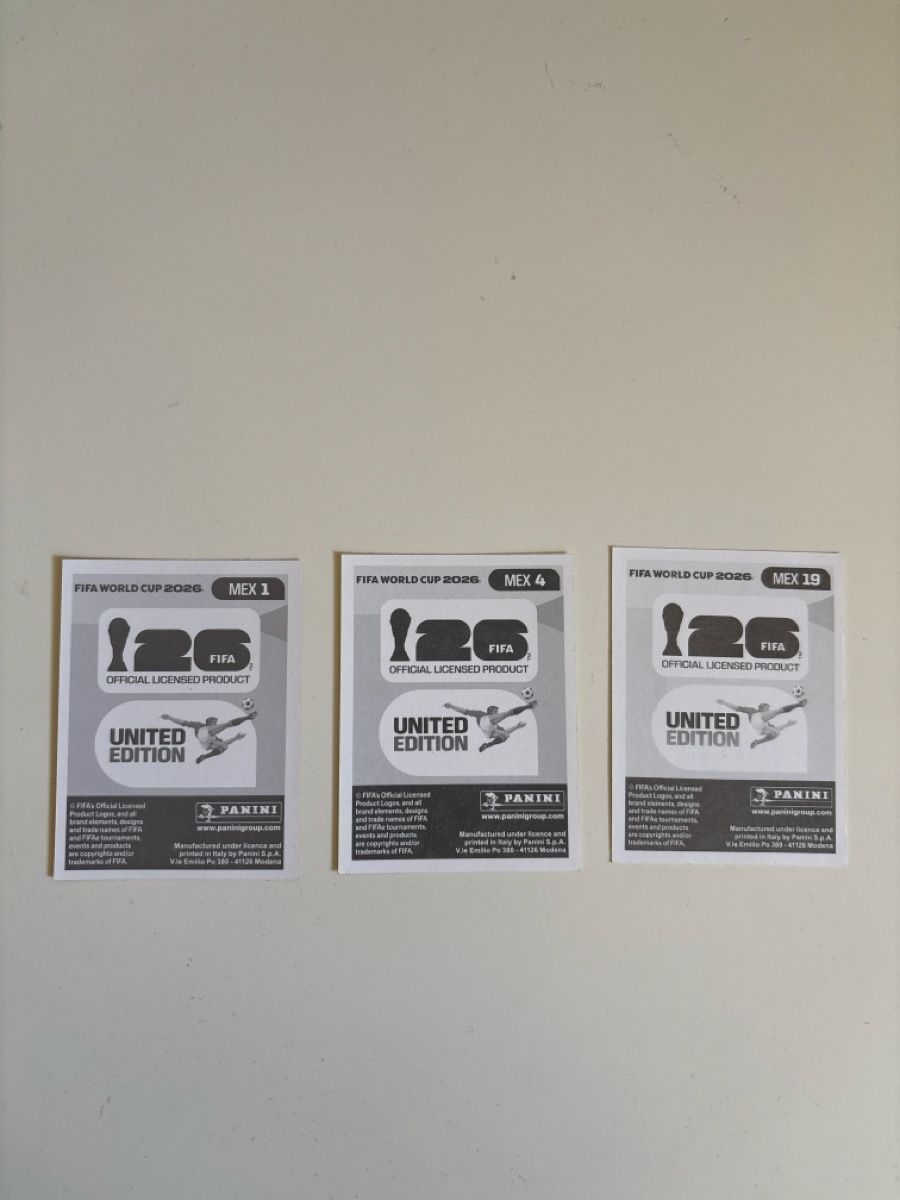 Panini Carte collezionabili: Panini : MEX 1 ,MEX 4 , MEX19 – Nuovo (secondo la descrizione) da Basel venduto da min_xq6x 1