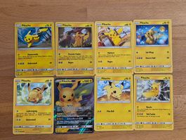 Pikachu-Karten (8 Stk.)