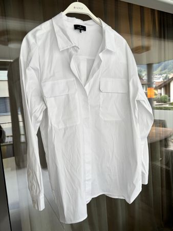Hemdbluse weiss Monari Groesse 44 neuwertig